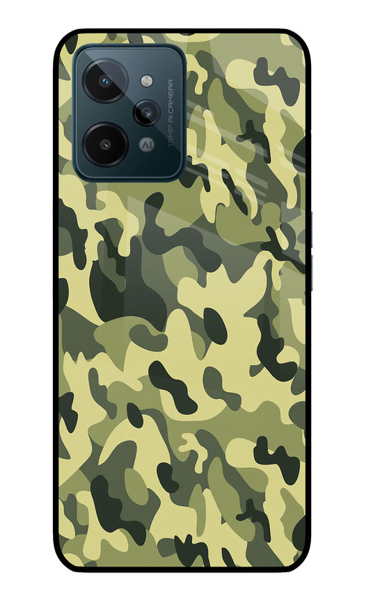 Camouflage Realme C31 Glass Case