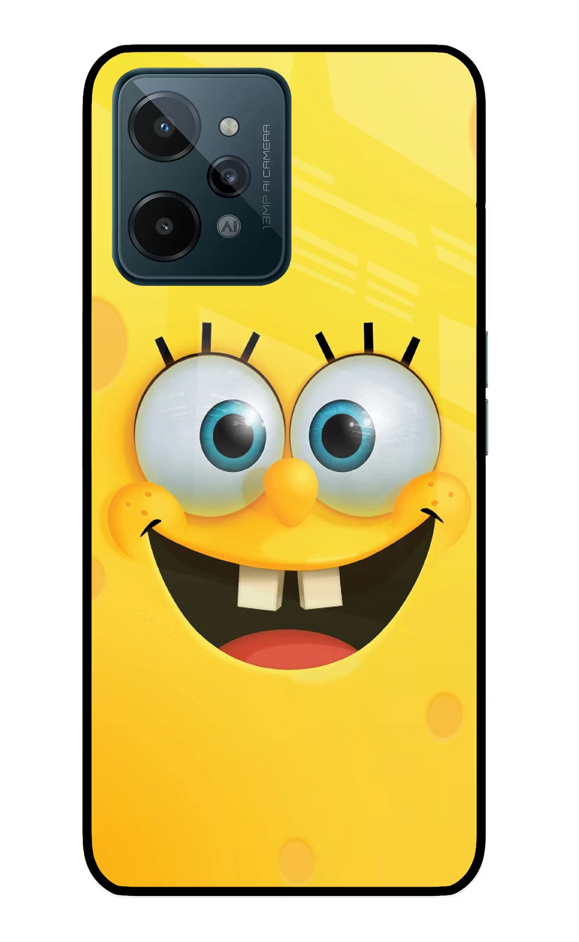 Sponge 1 Realme C31 Glass Case Back Cover by Casekaro