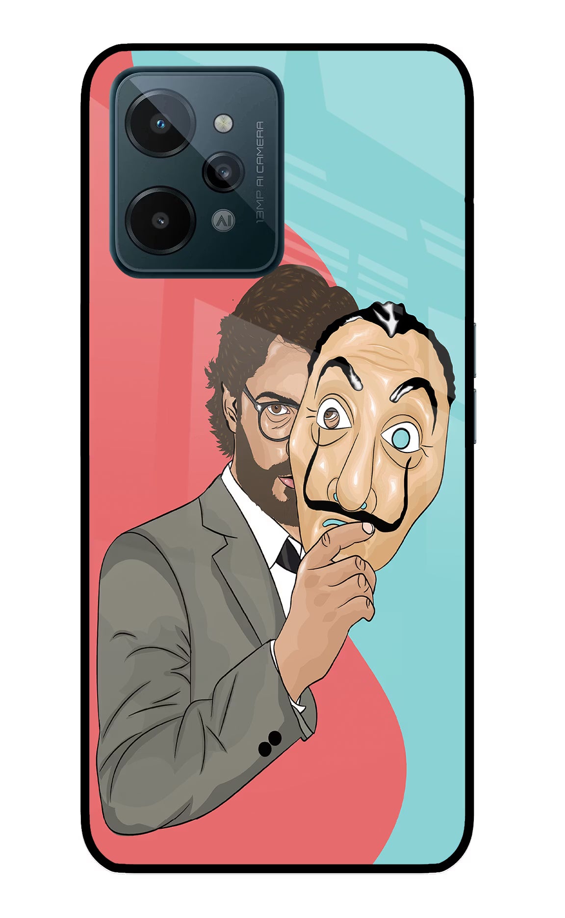 Professor Realme C31 Glass Case Back Cover by Casekaro