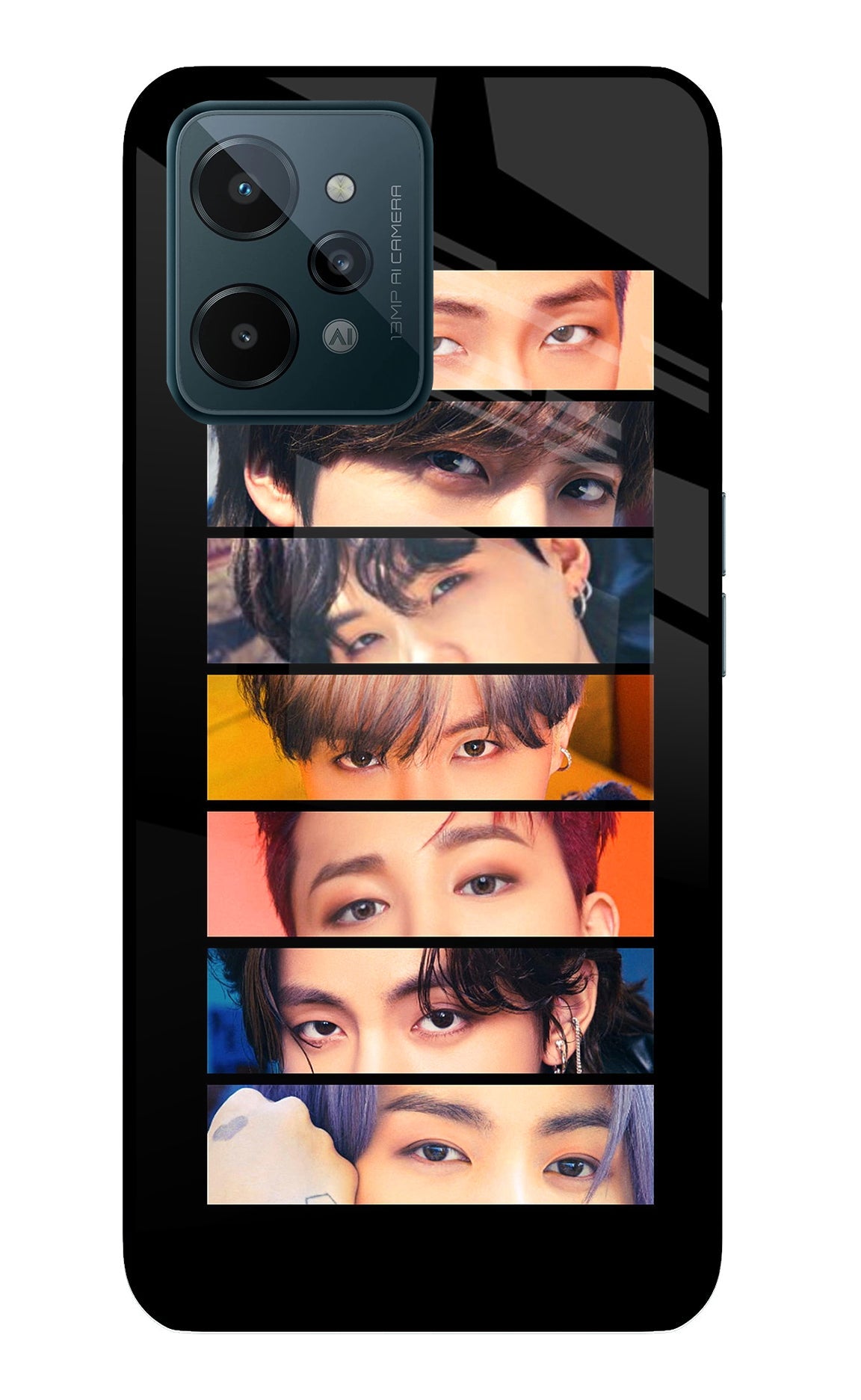 BTS Eyes Realme C31 Glass Case