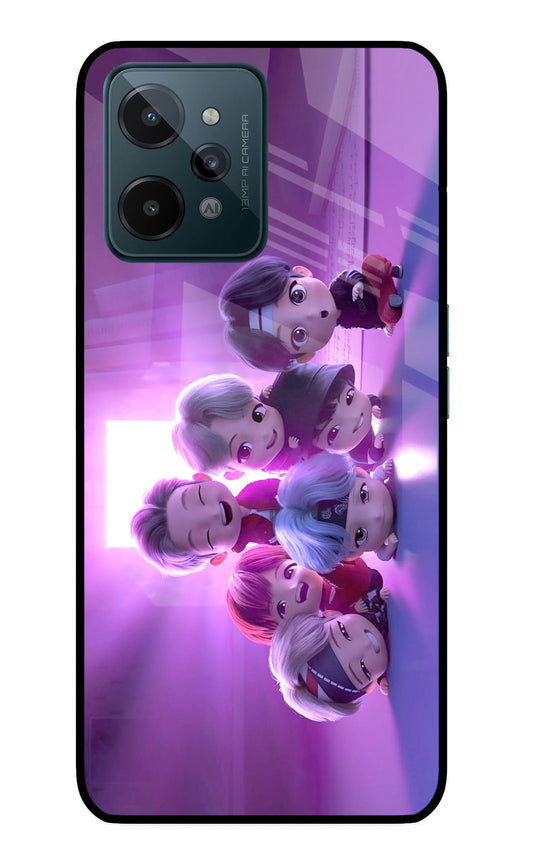 BTS Chibi Realme C31 Glass Case