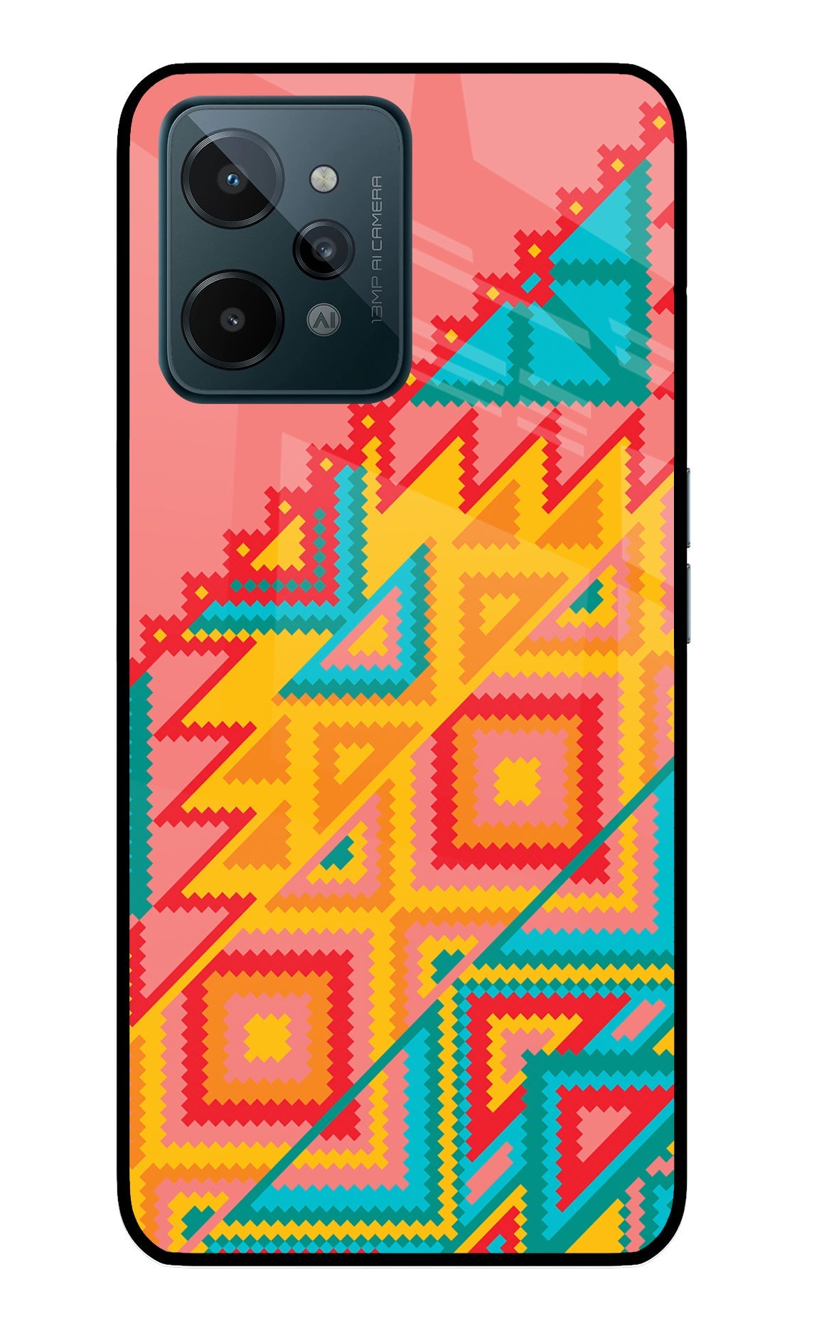 Aztec Tribal Realme C31 Glass Case