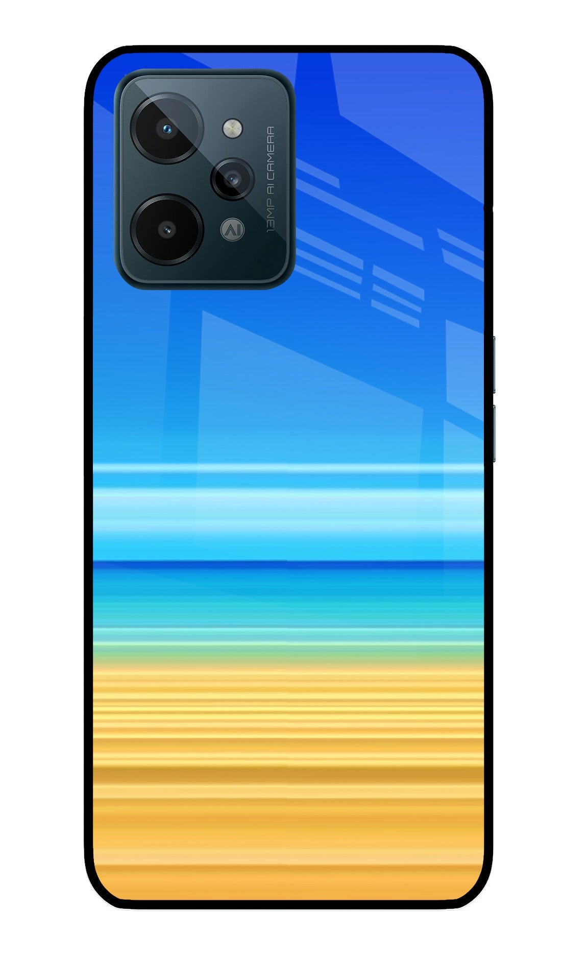 Beach Art Realme C31 Glass Case