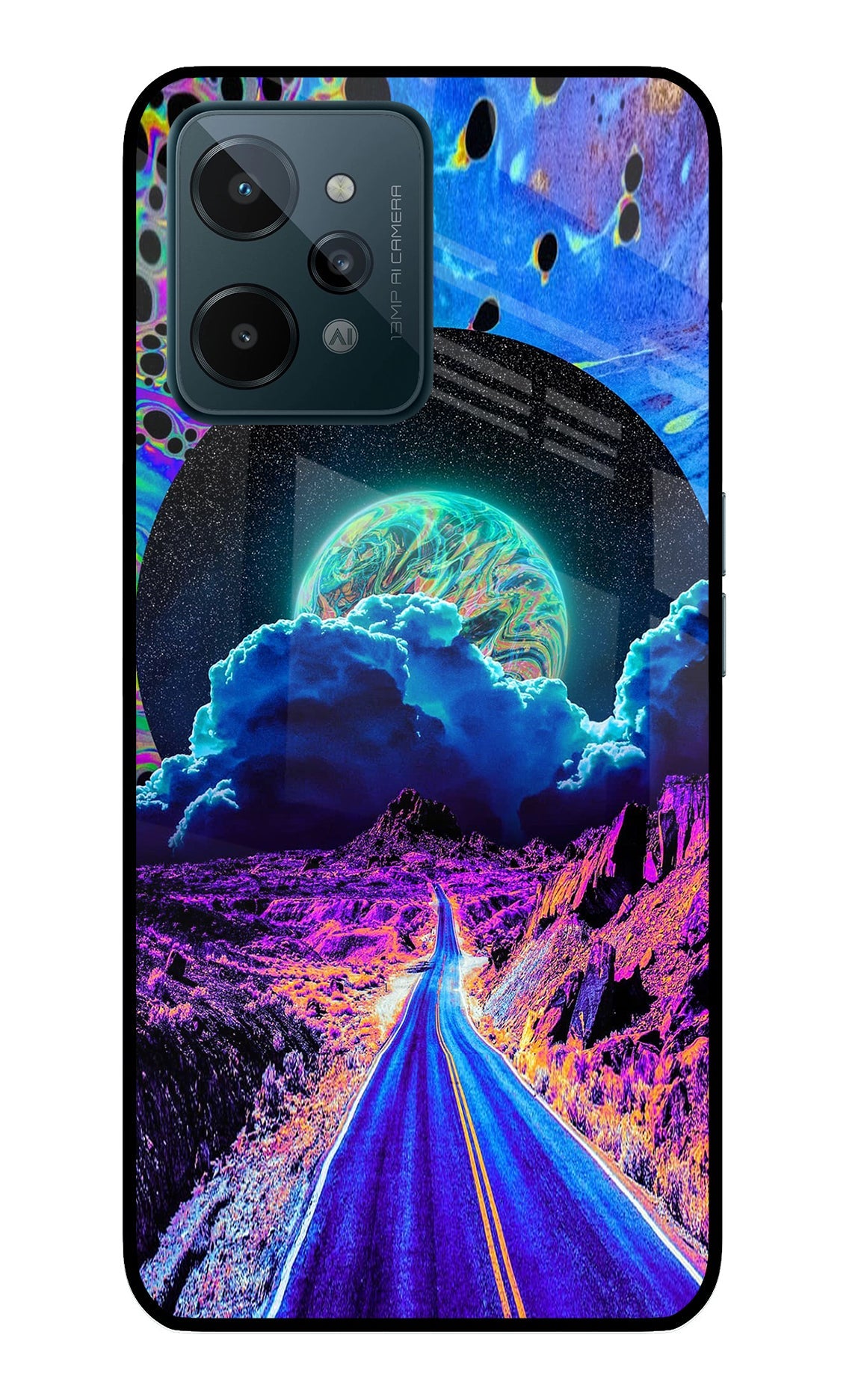 Psychedelic Painting Realme C31 Back Cover