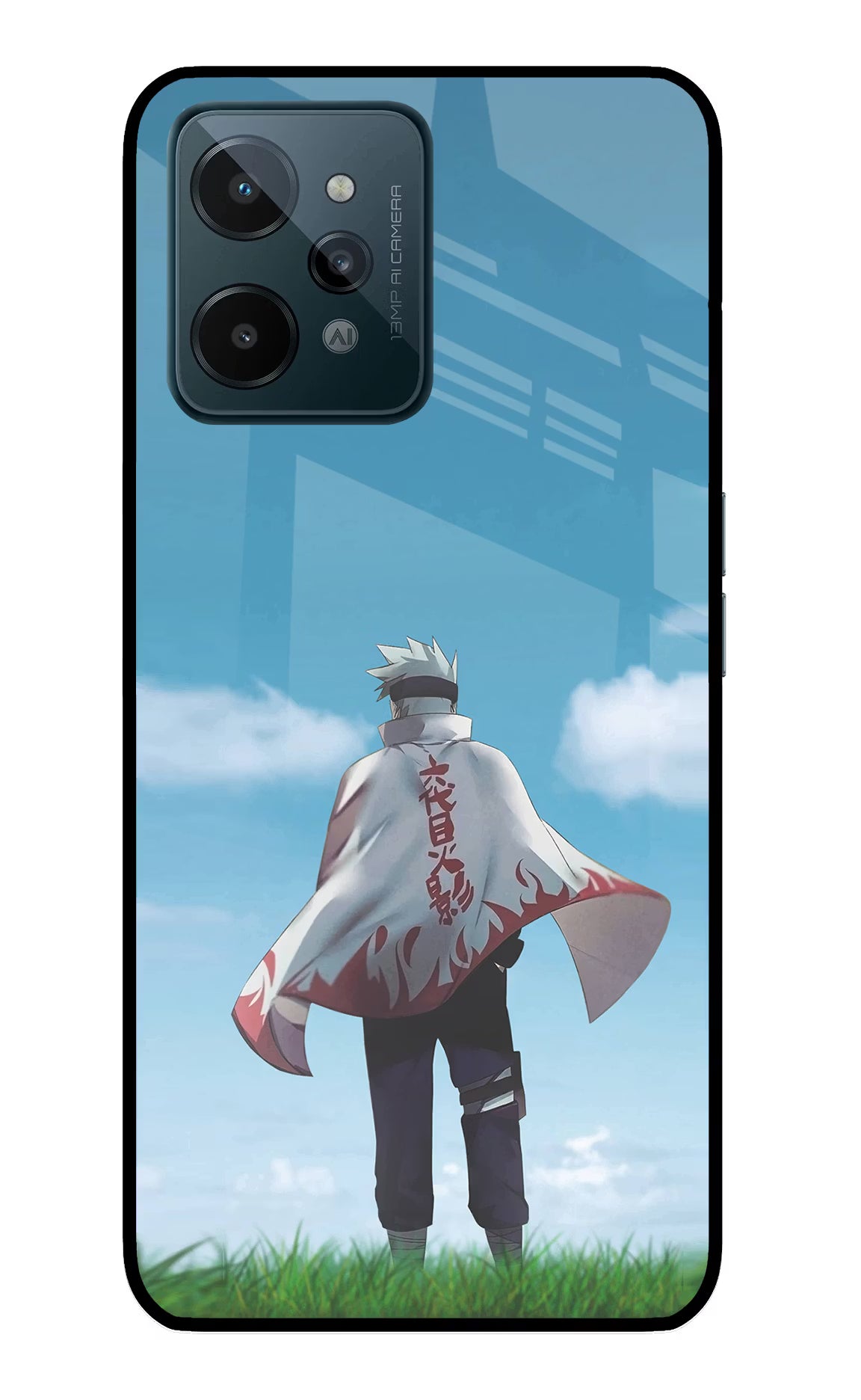 Kakashi Realme C31 Glass Case Back Cover by Casekaro