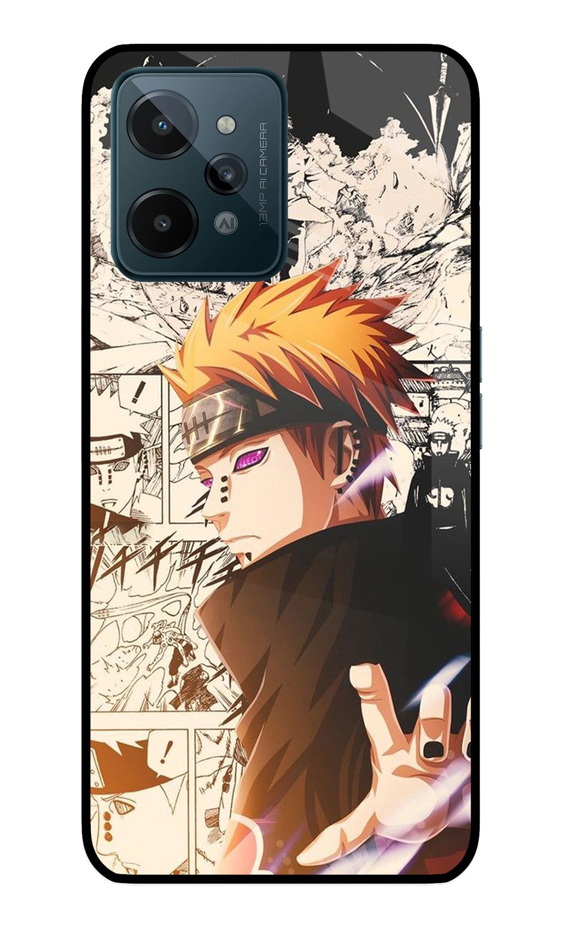 Pain Anime Realme C31 Glass Case