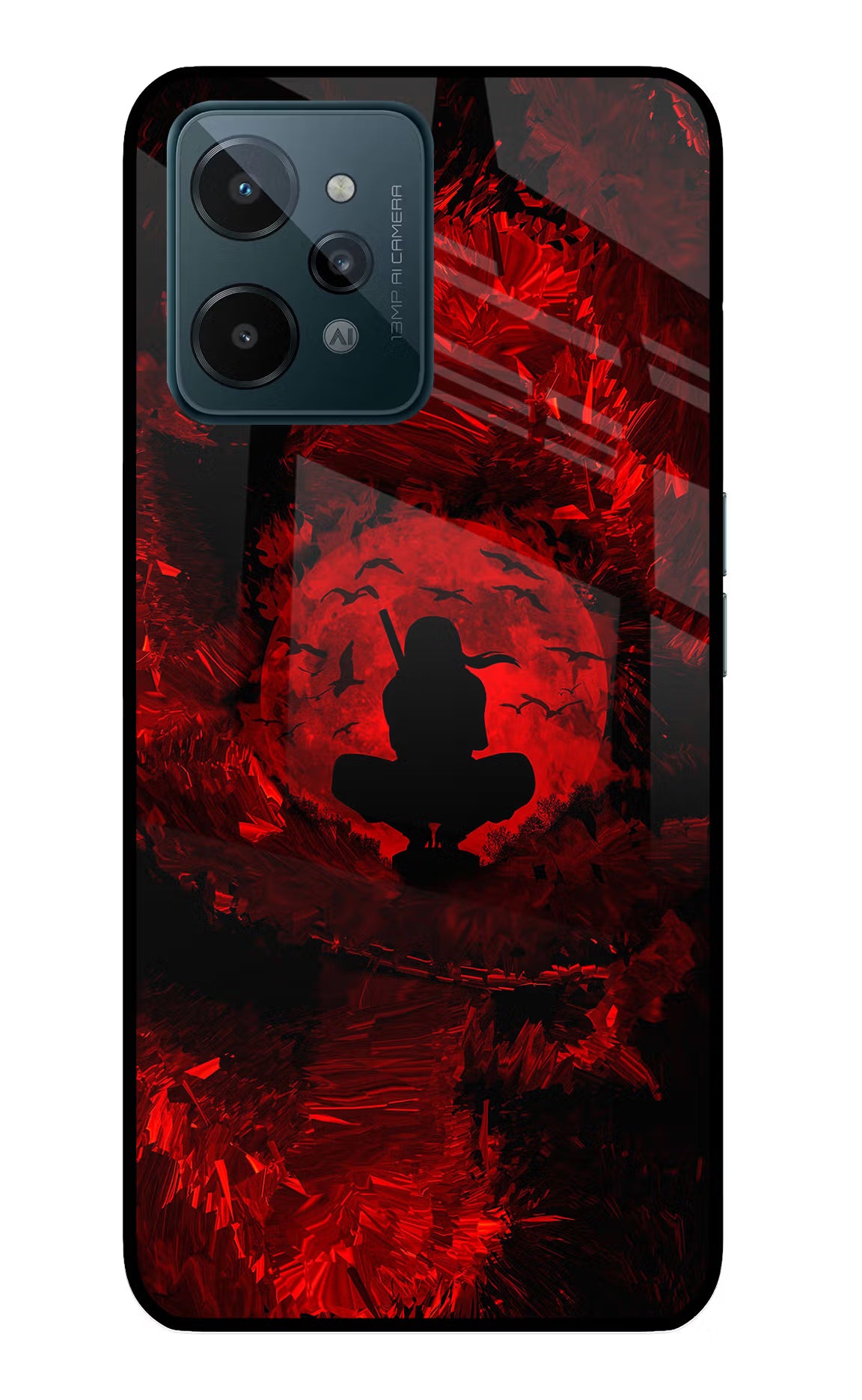 Itachi Uchiha Realme C31 Glass Case Back Cover by Casekaro