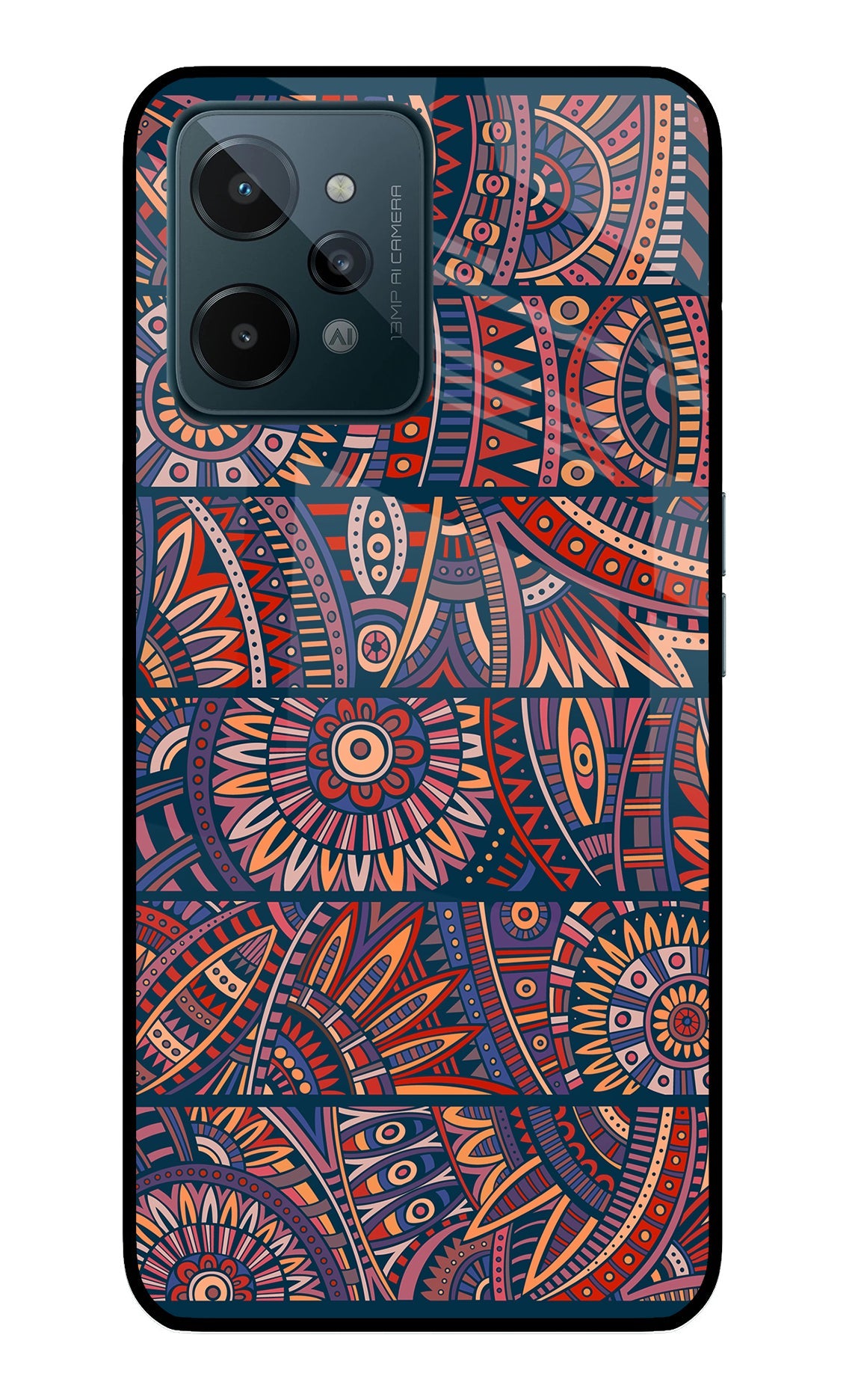 African Culture Design Realme C31 Glass Case