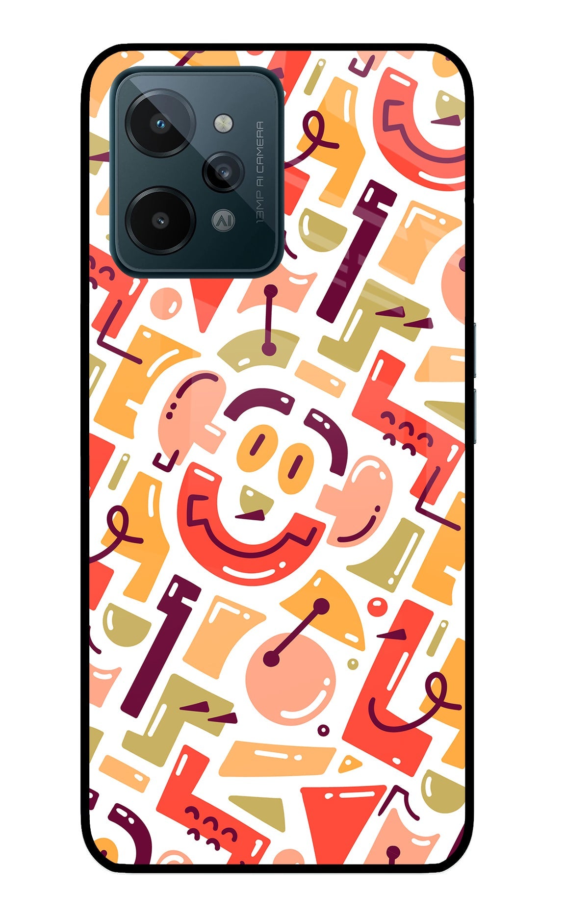 Doodle Pattern Realme C31 Back Cover