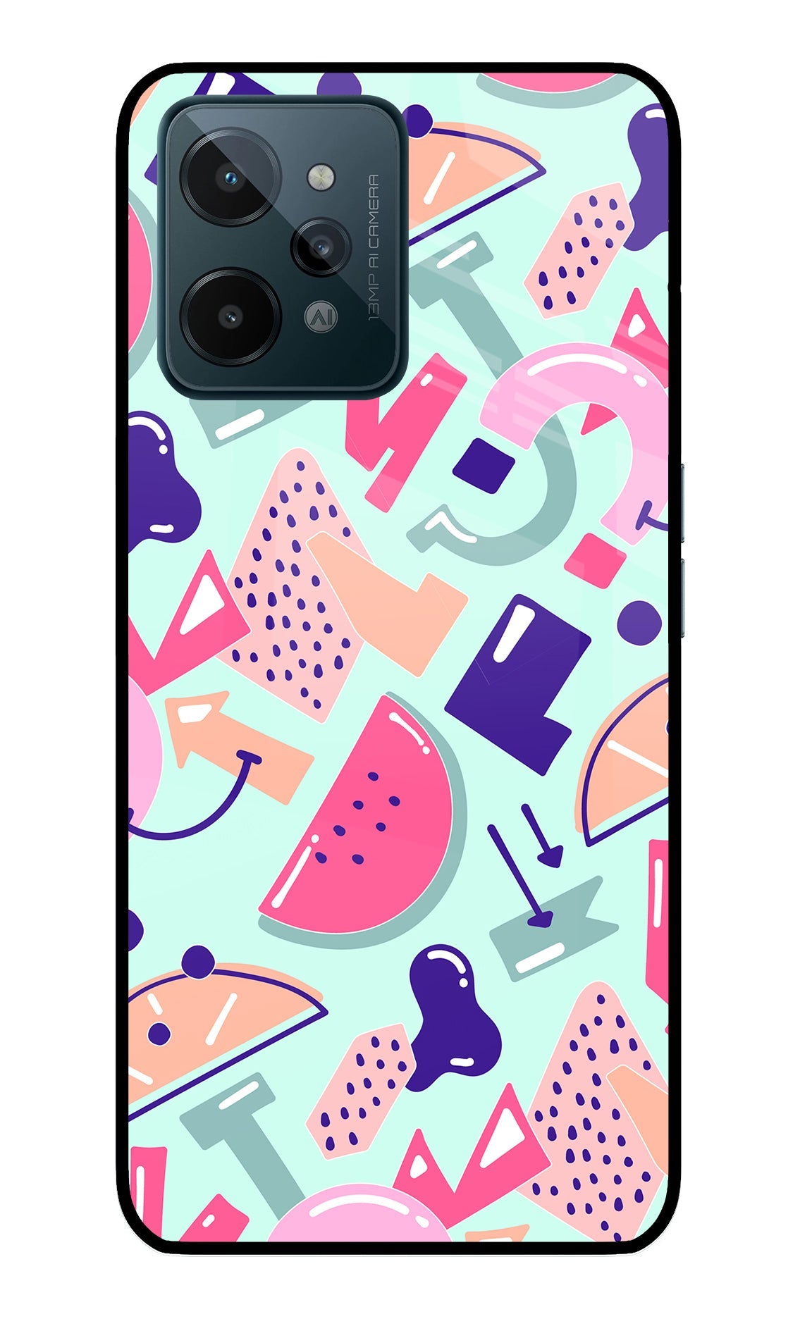 Doodle Pattern Realme C31 Back Cover