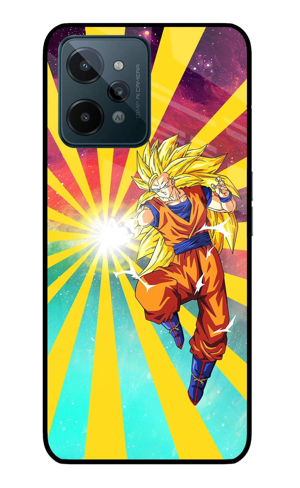 Goku Super Saiyan Realme C31 Glass Case