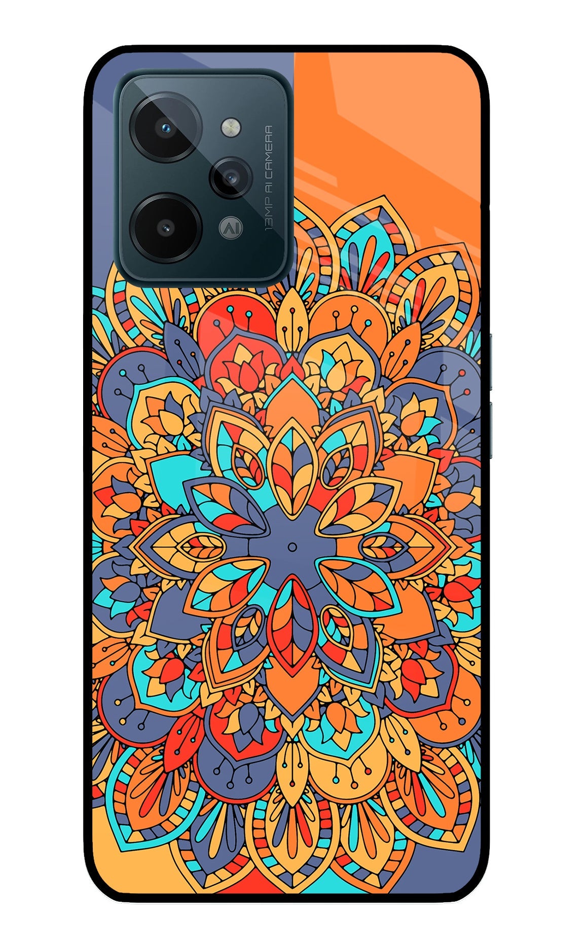 Color Mandala Realme C31 Glass Case