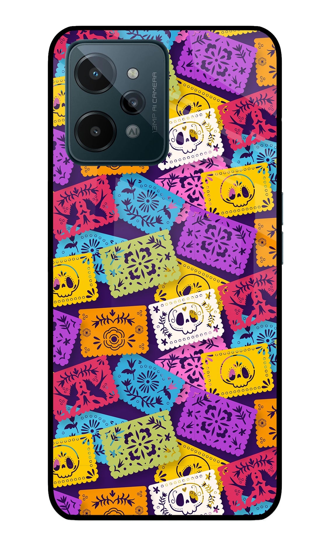 Mexican Pattern Realme C31 Glass Case