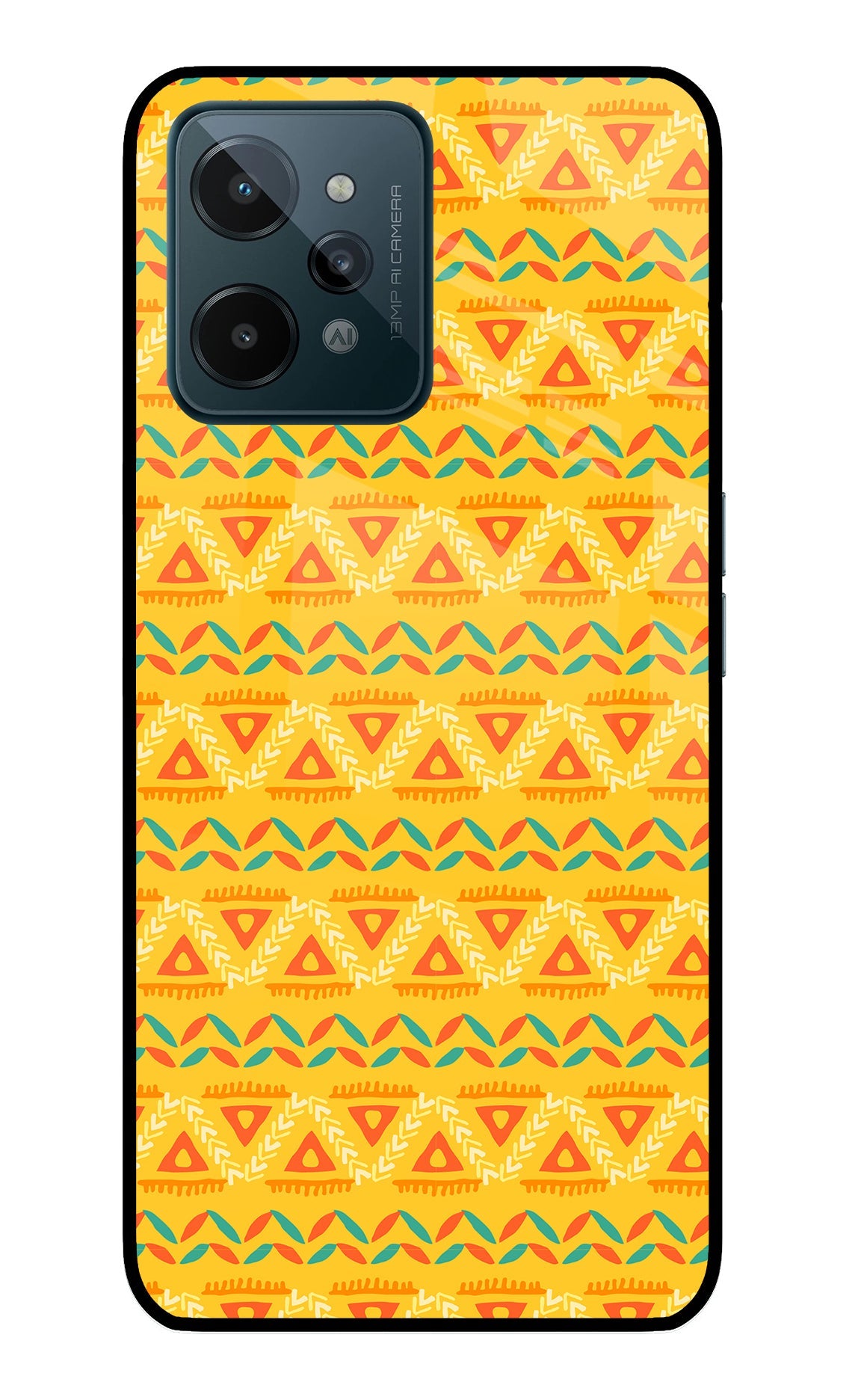 Tribal Pattern Realme C31 Glass Case