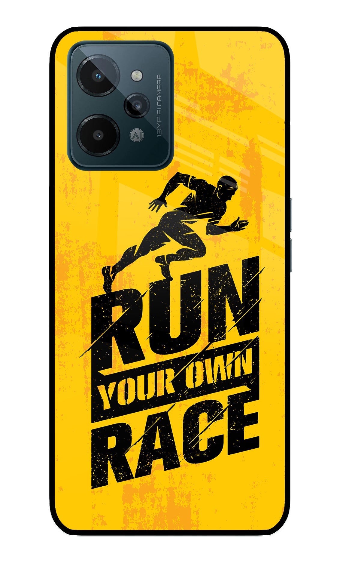 Run Your Own Race Realme C31 Glass Case