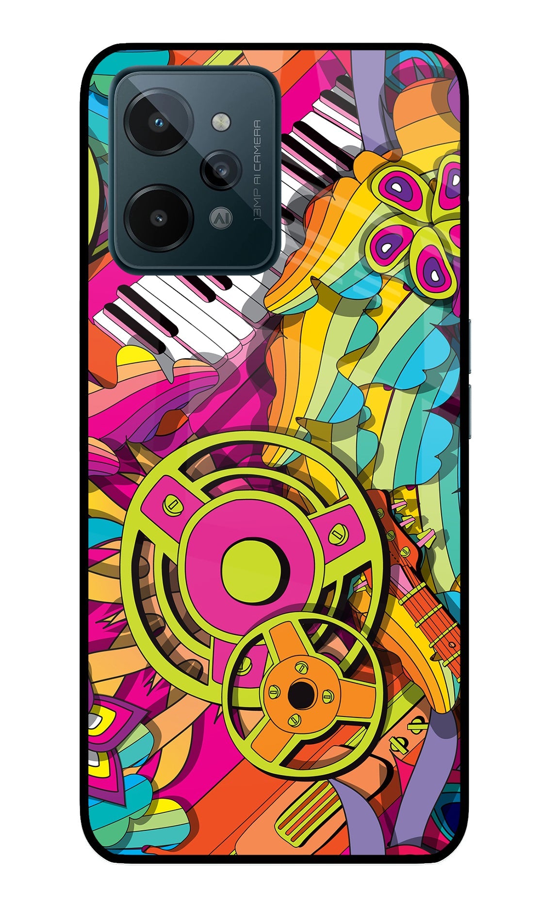 Music Doodle Realme C31 Glass Case