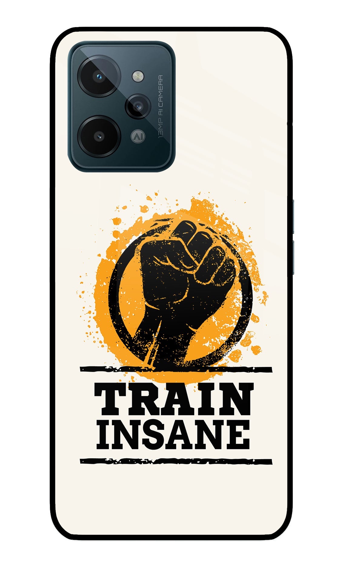 Train Insane Realme C31 Glass Case