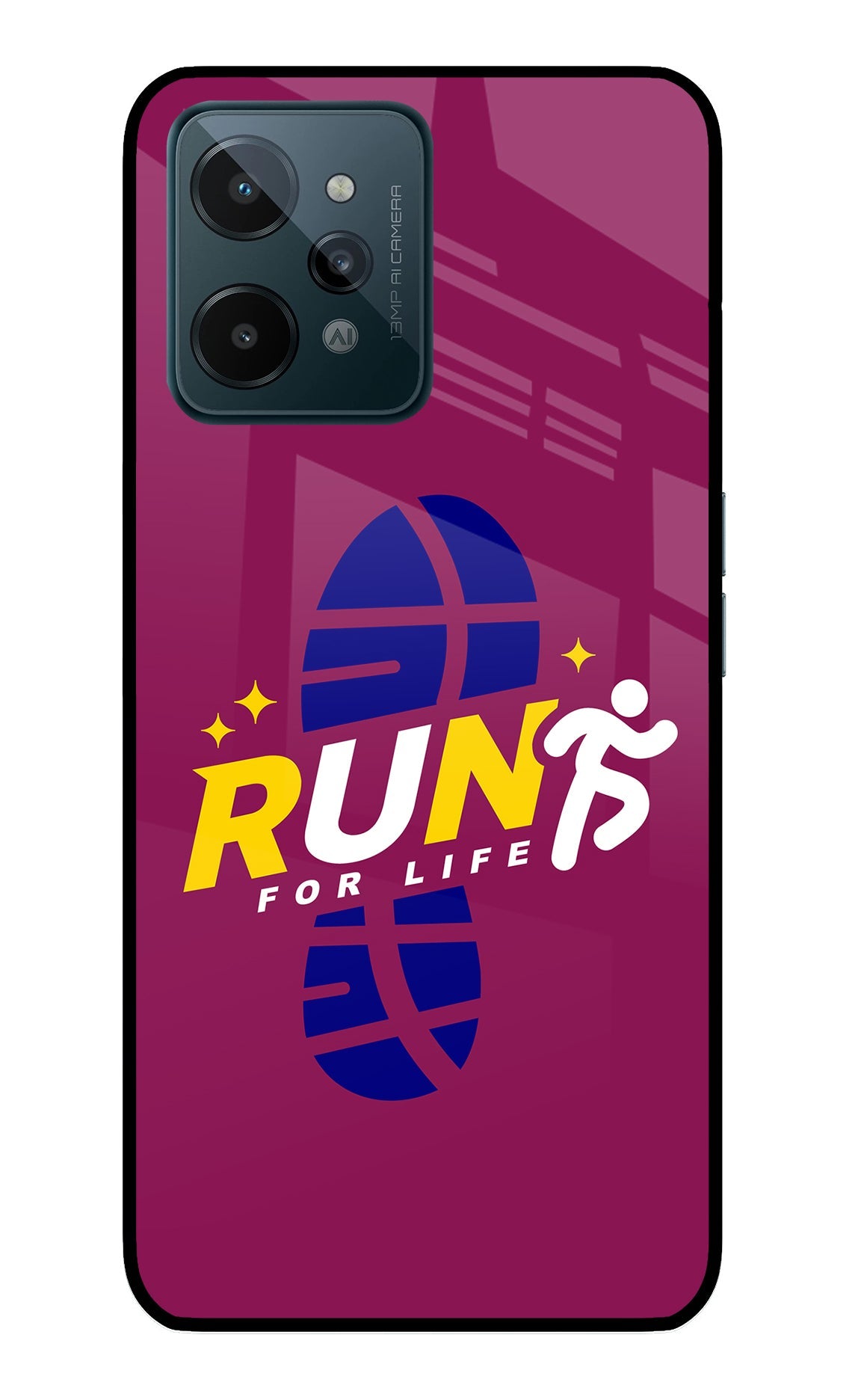 Run for Life Realme C31 Glass Case