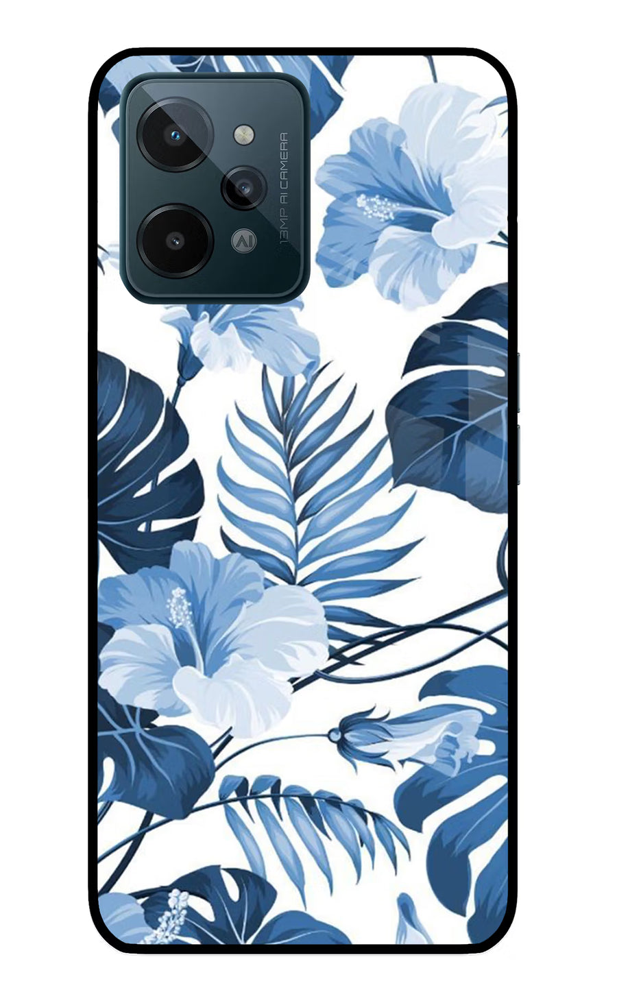 Fabric Art Realme C31 Back Cover, Glass case