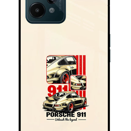 Classic Porsche 911 Realme C31 Glass Case Back Cover by Casekaro