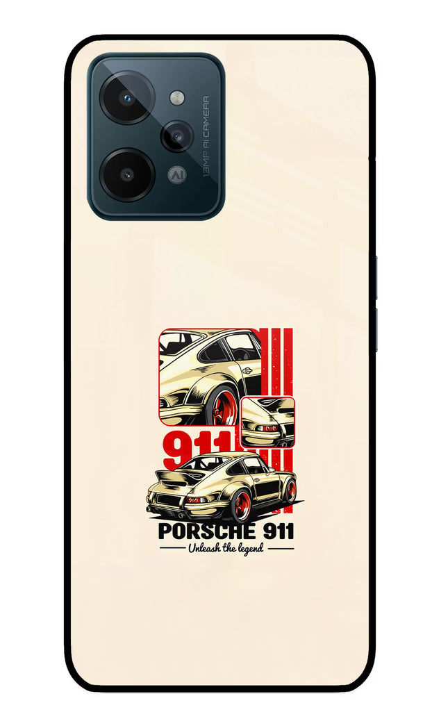 Classic Porsche 911 Realme C31 Glass Case Back Cover by Casekaro
