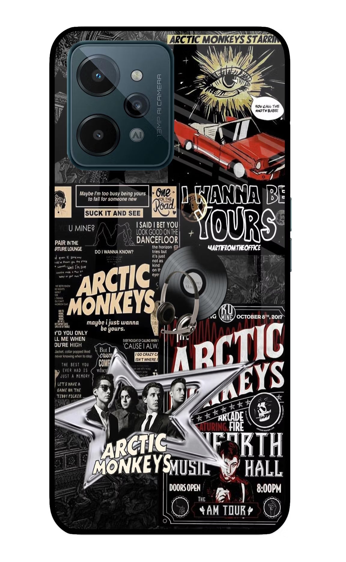 Arctic Monkeys Realme C31 Glass Case