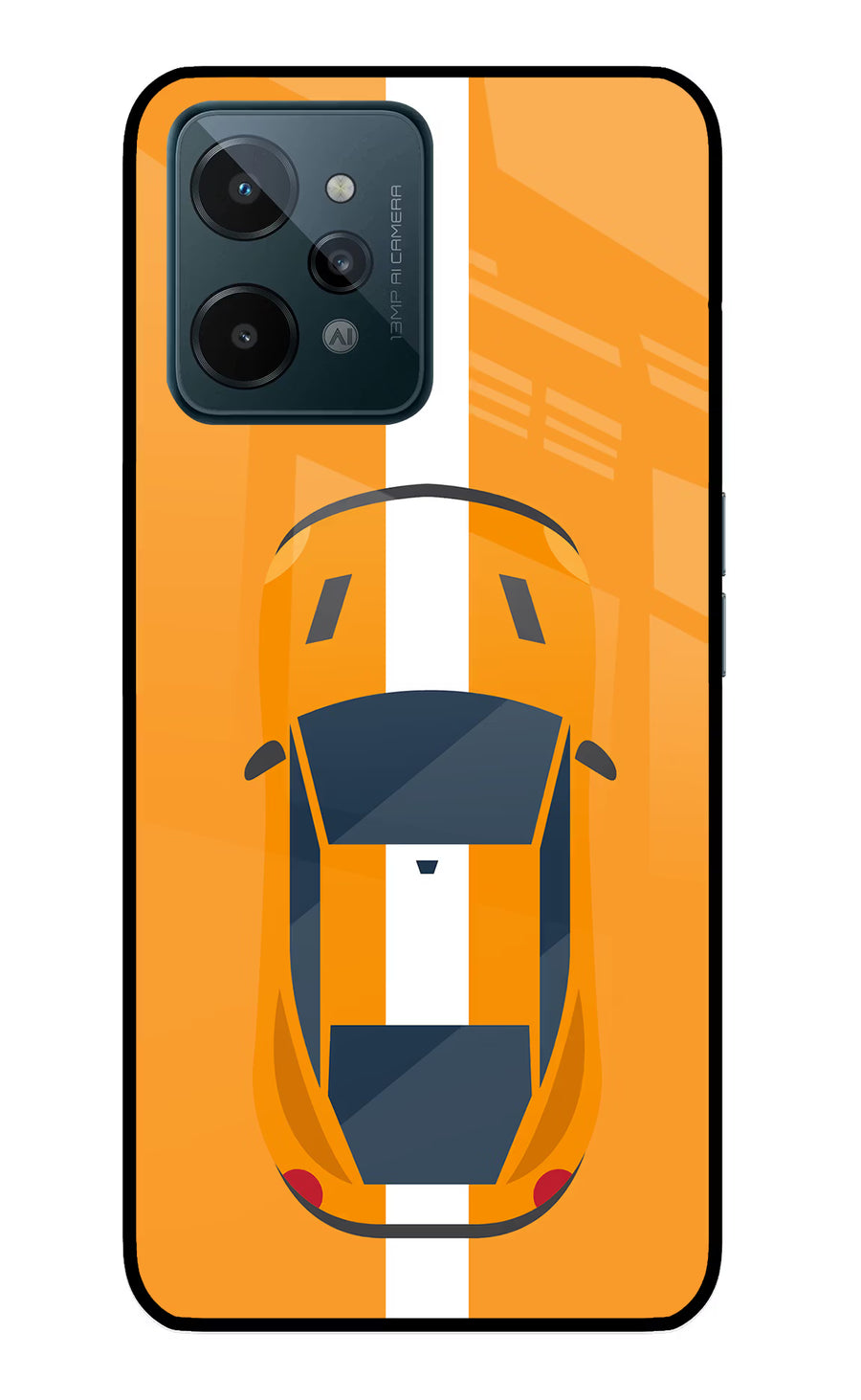 Highway Pursuit Realme C31 Back Cover, Glass case