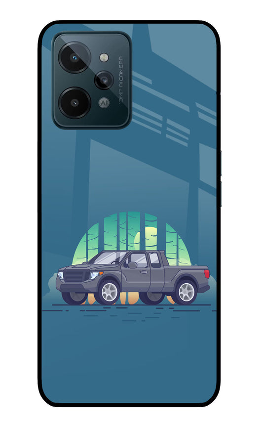 Retro Garage Vibe Realme C31 Glass Case