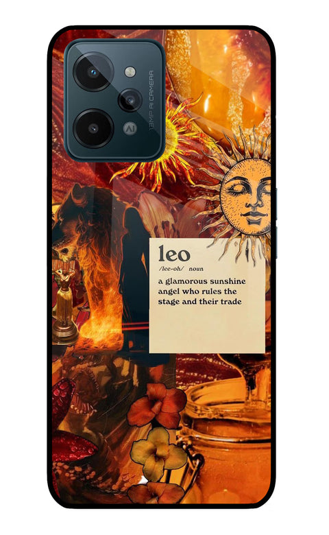 Leo Zodiac Realme C31 Glass Case