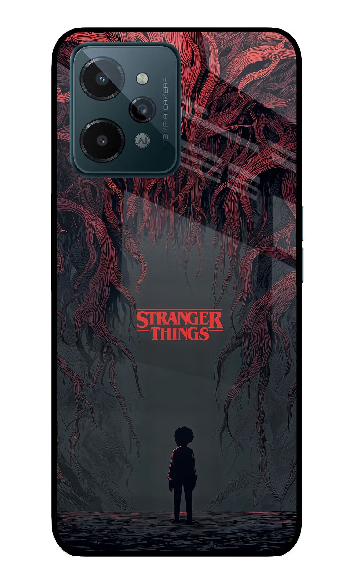 Ordinary Things Dark Side Realme C31 Glass Case Back Cover by Casekaro