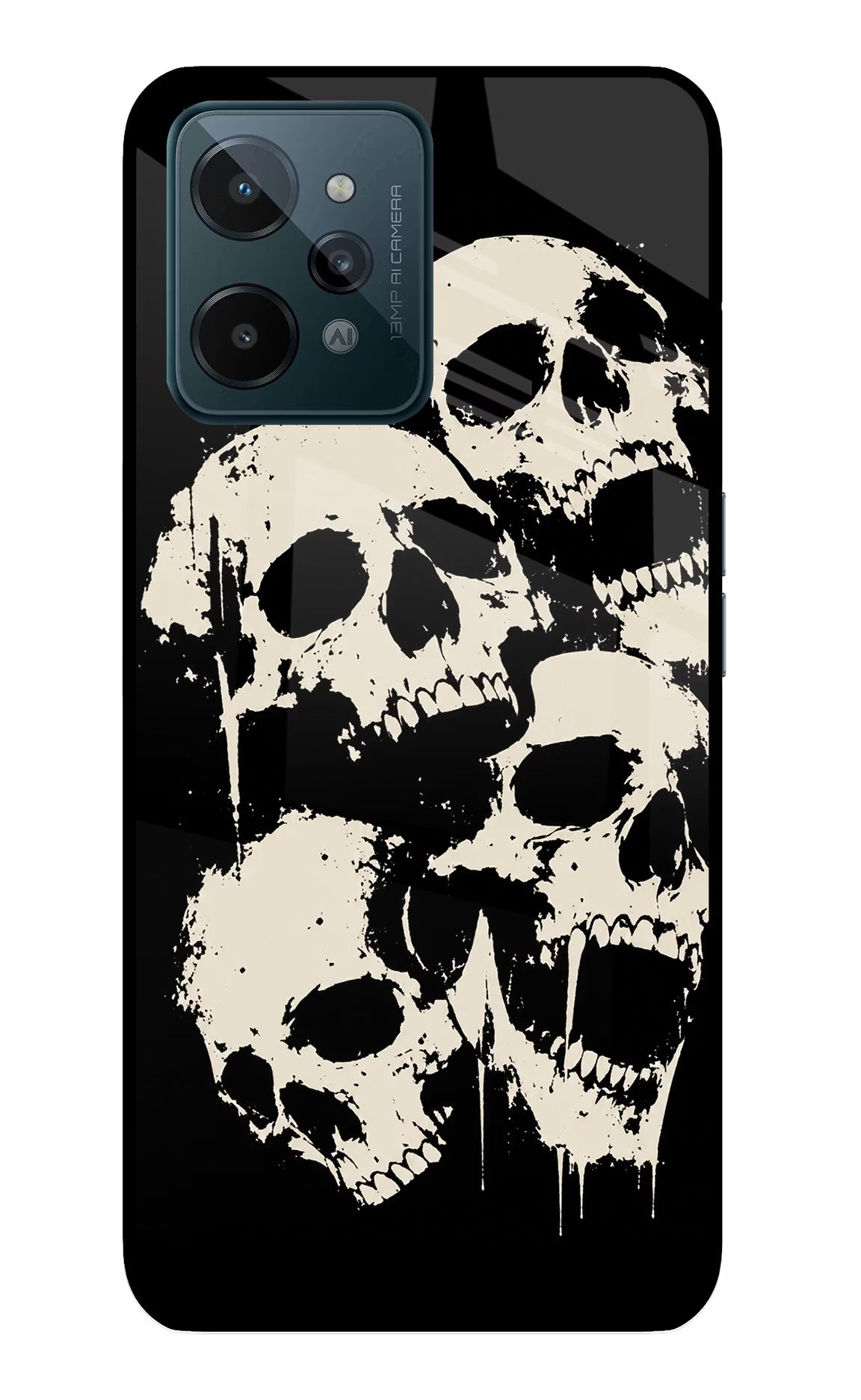 Dead Stack Realme C31 Glass Case Back Cover by Casekaro