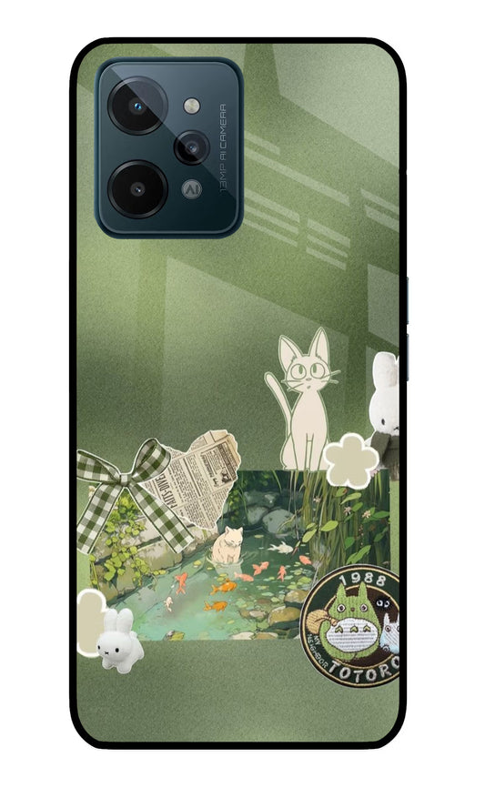 Aesthetic anime Realme C31 Glass Case