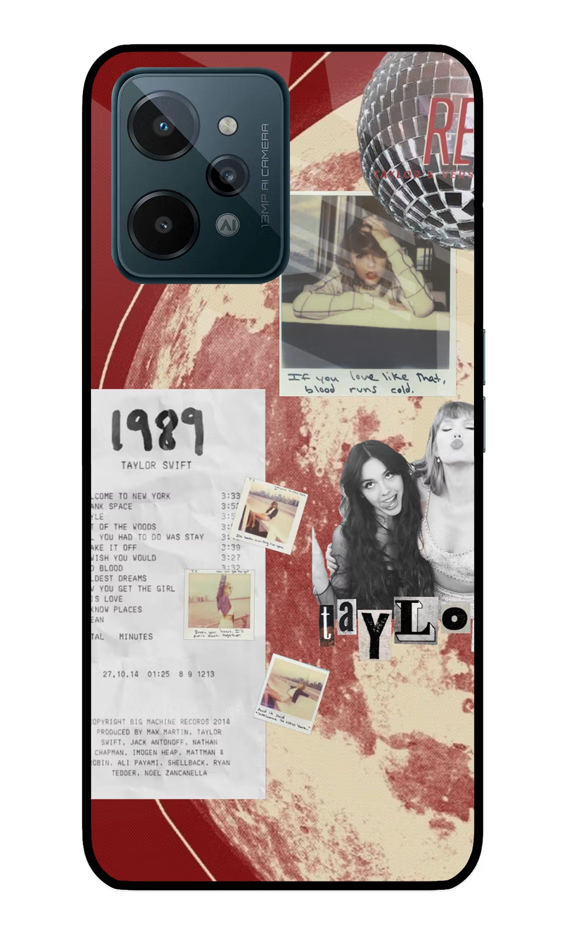 Taylor Swift Realme C31 Glass Case