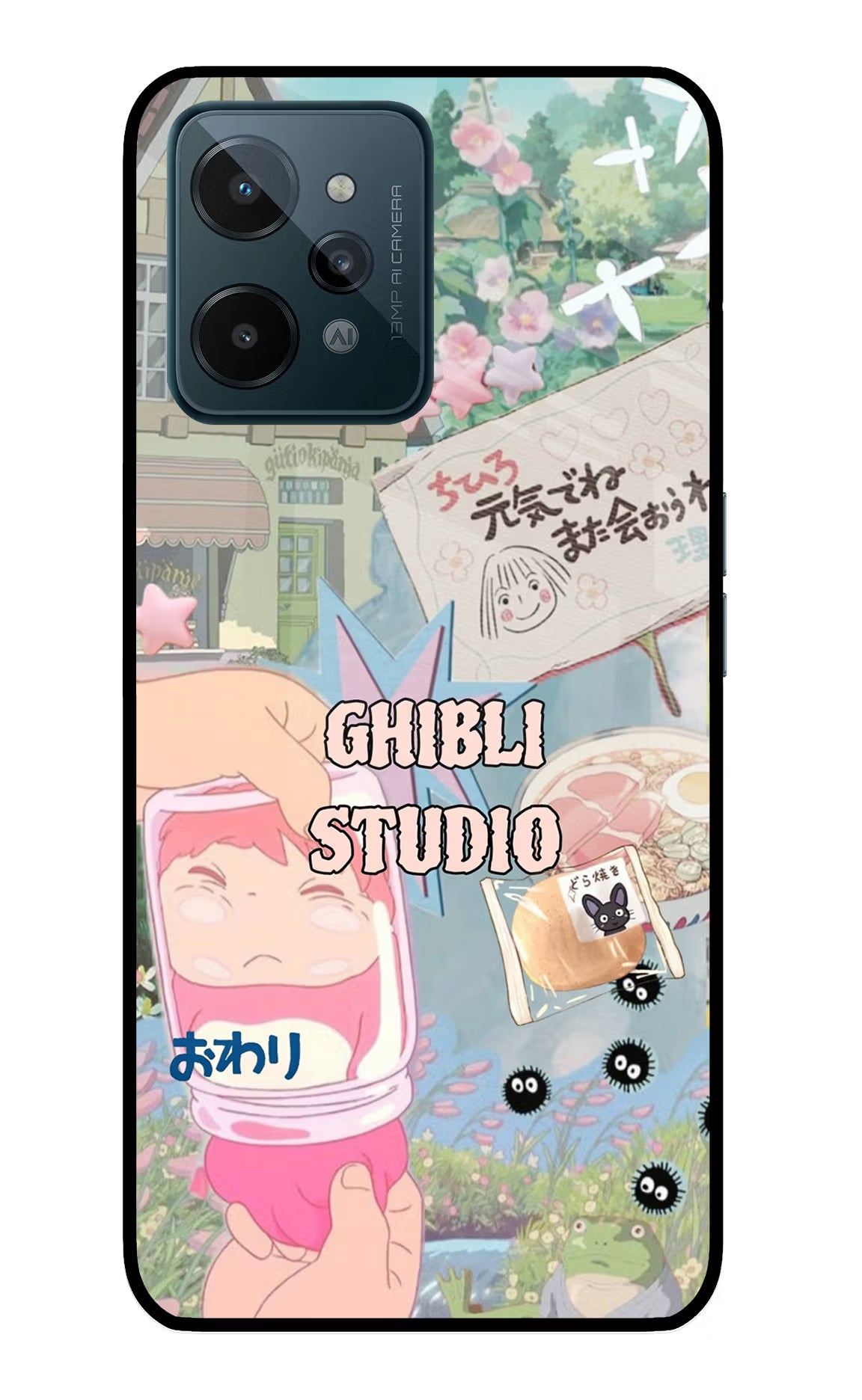 Studio Ghibli Realme C31 Glass Case