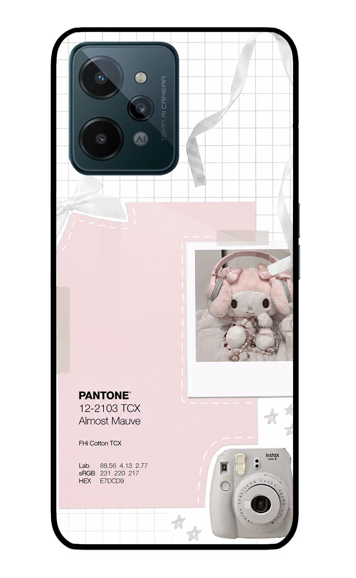 Pantone Asthetic Realme C31 Glass Case