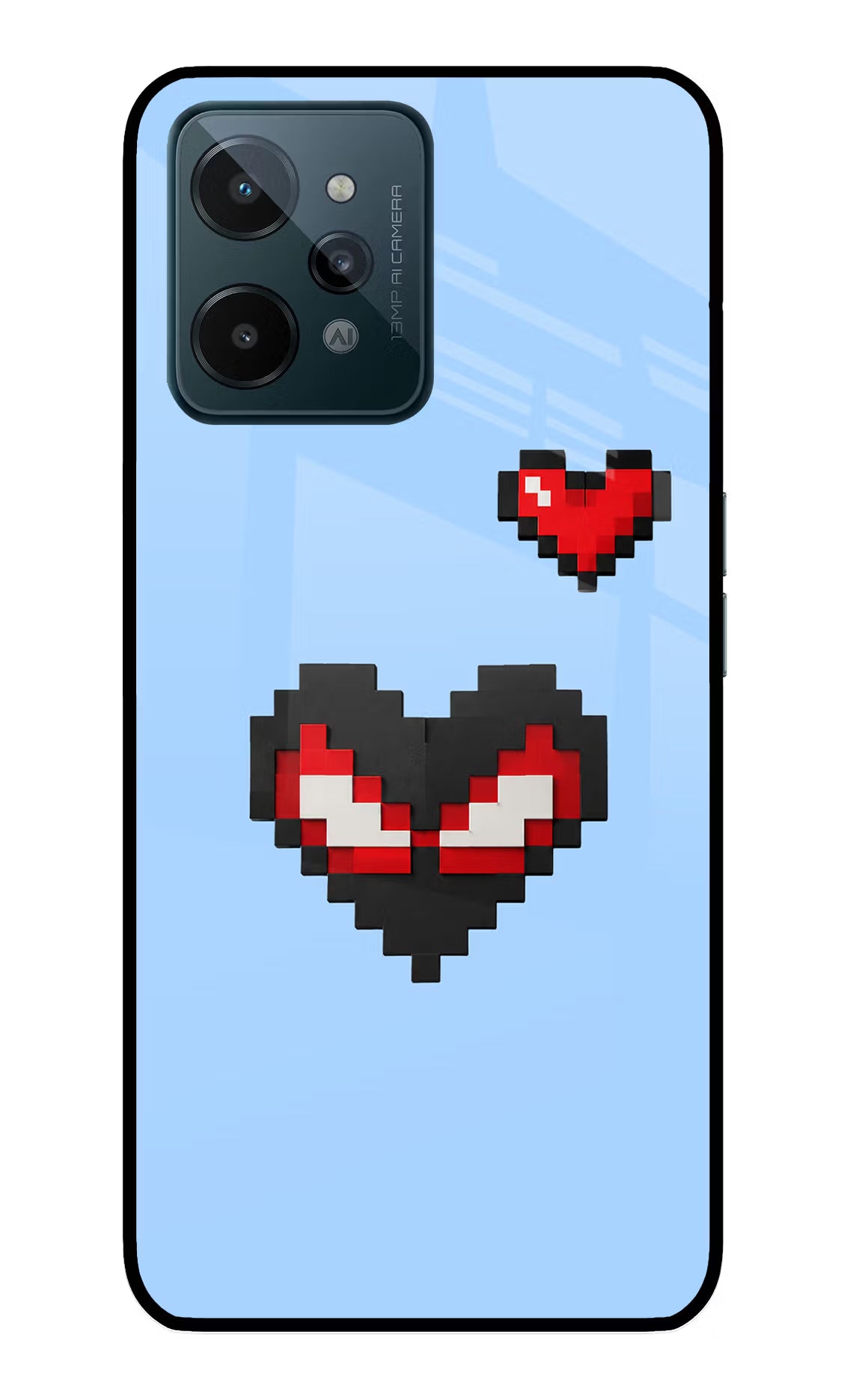 Peter Heart Realme C31 Glass Case