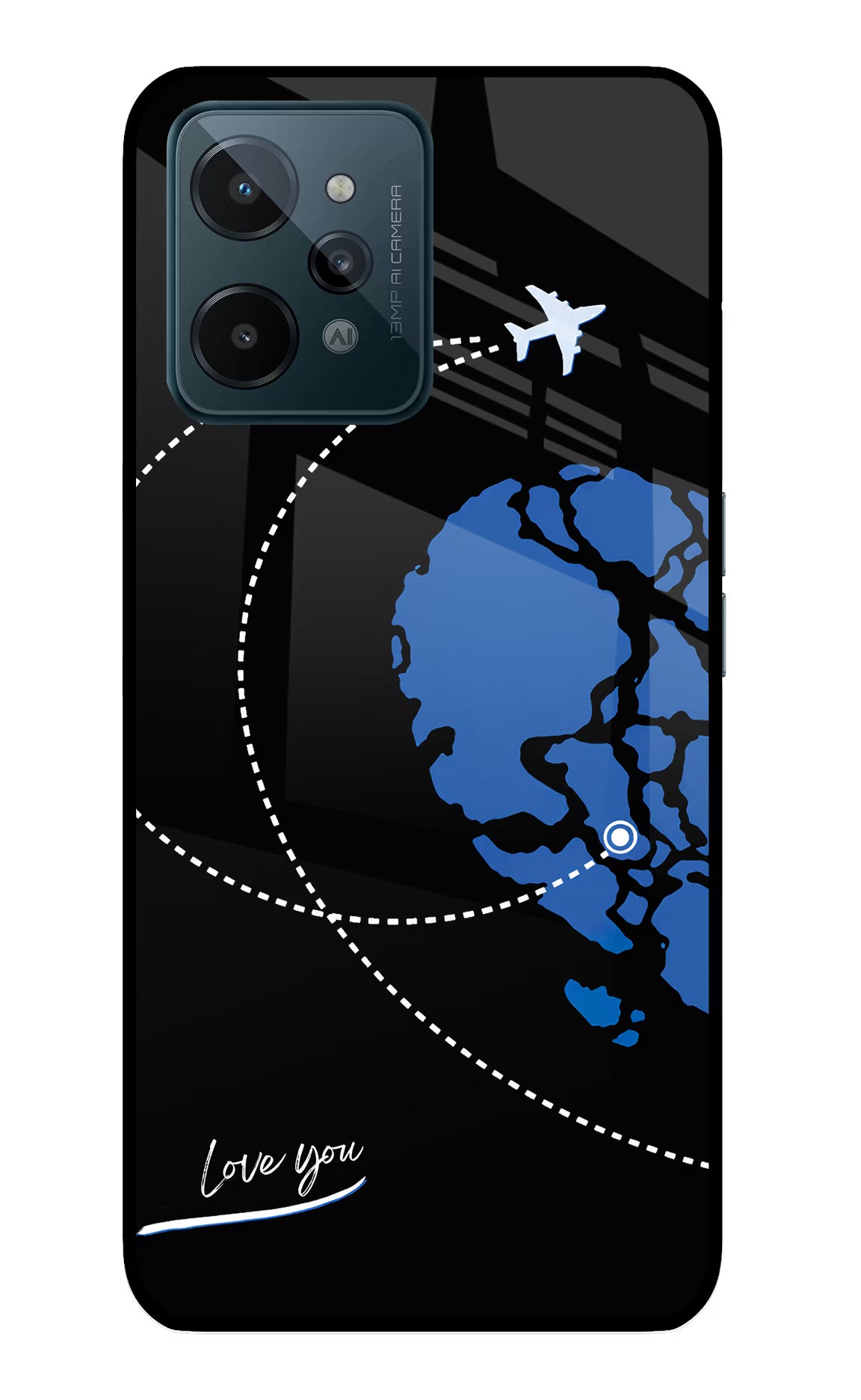 Love Orbit Realme C31 Glass Case