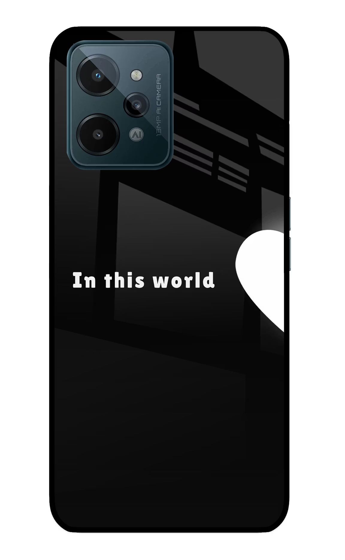 This World Realme C31 Glass Case Back Cover by Casekaro