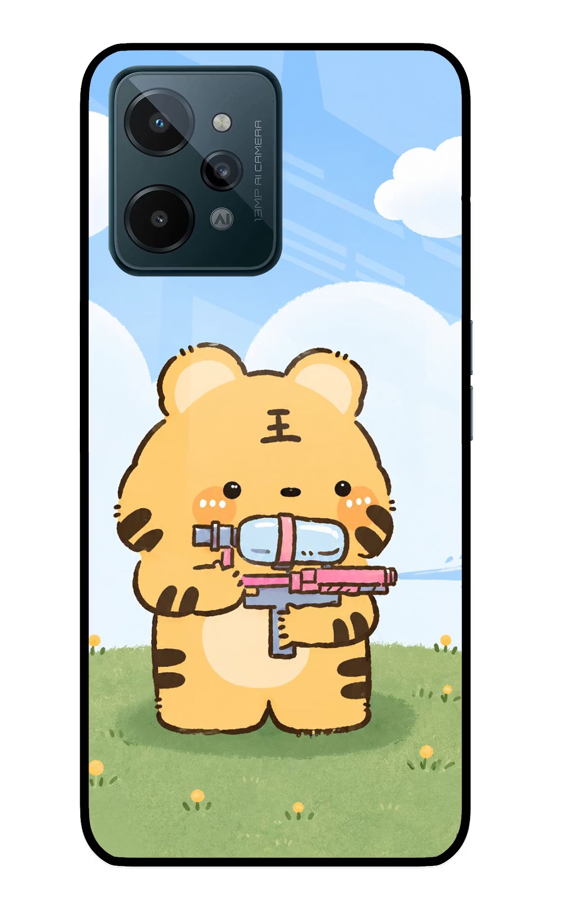 Tiger Treat Realme C31 Glass Case