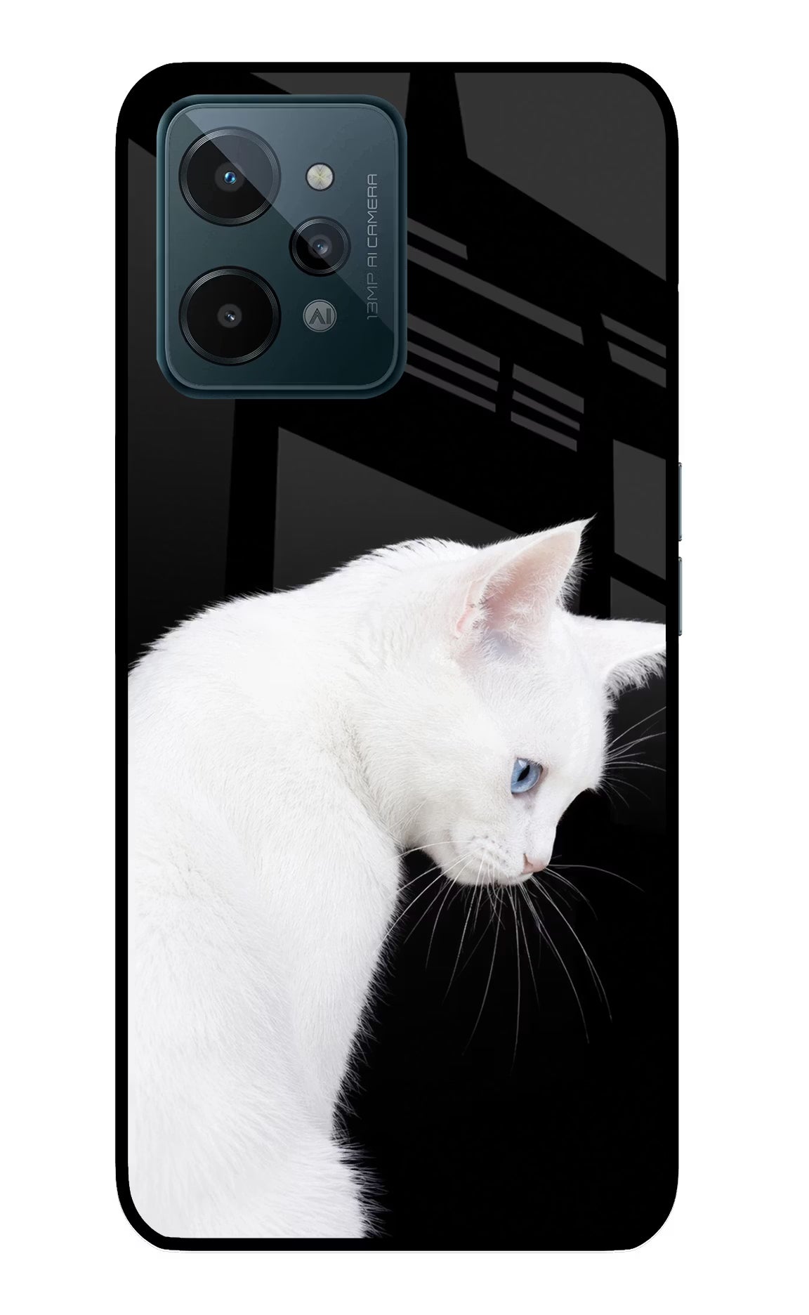 Snow Gaze Realme C31 Glass Case