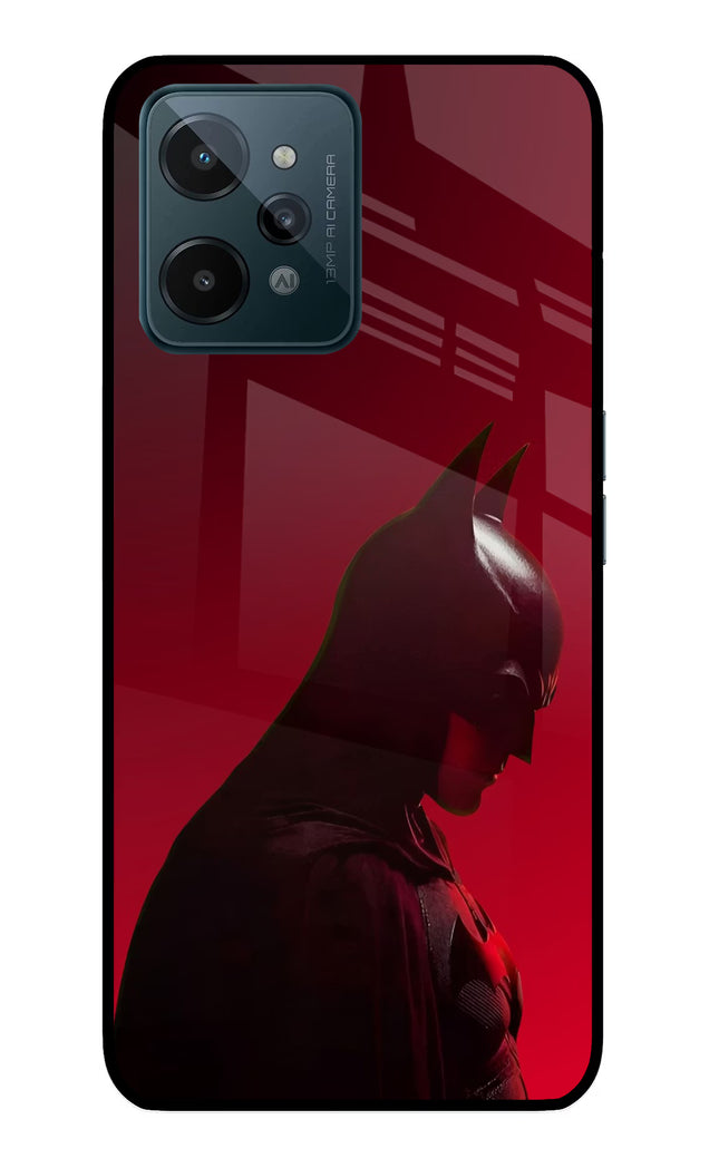 Dark Knight Realme C31 Glass Case Back Cover by Casekaro
