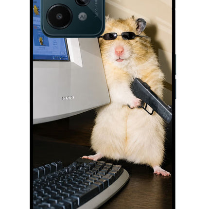 Hacker Hamster Realme C31 Glass Case