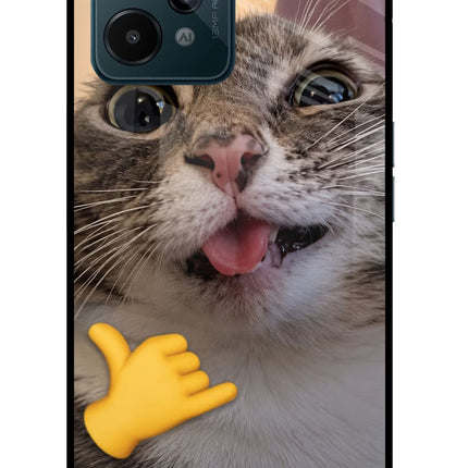 Silly Cat Call Realme C31 Glass Case