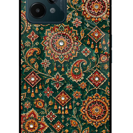 Green Pataka Realme C31 Glass Case