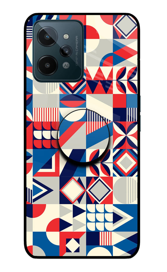 Colorful Pattern Realme C31 Glass Case