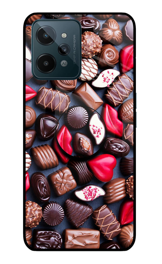 Chocolates Realme C31 Glass Case