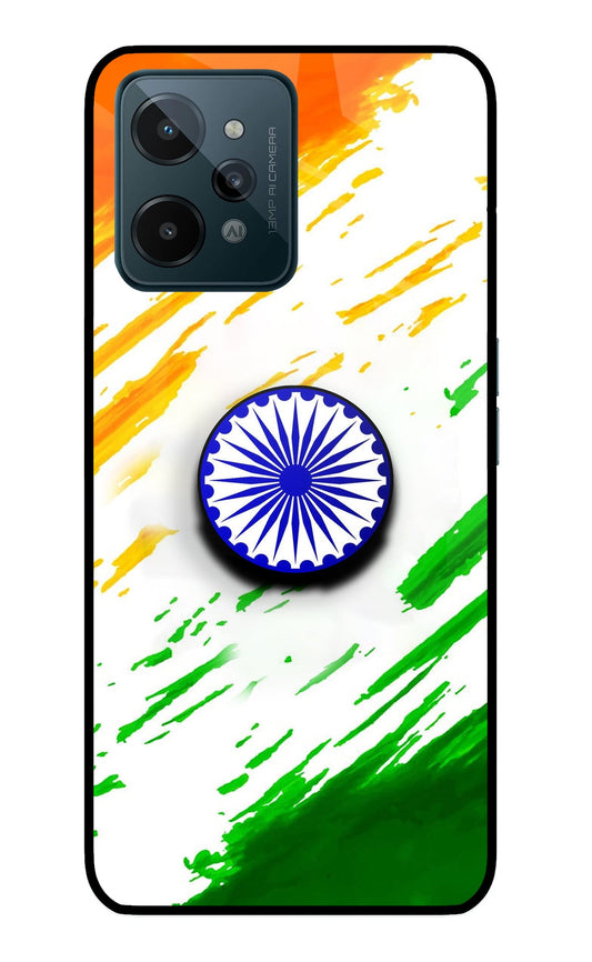 Indian Flag Ashoka Chakra Realme C31 Glass Case