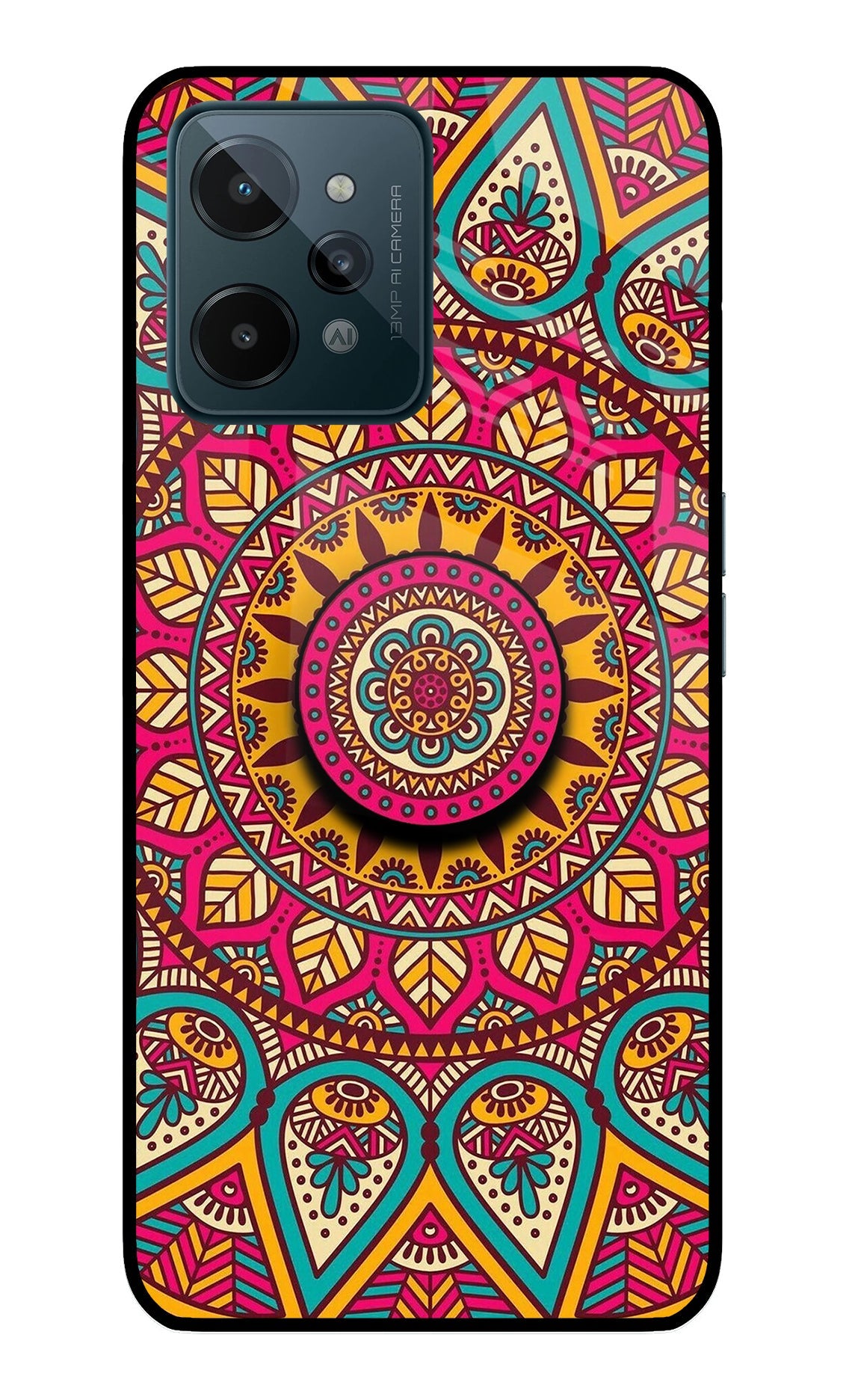 Mandala Realme C31 Glass Case