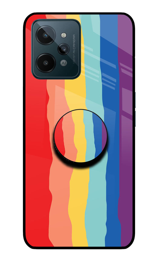Rainbow Realme C31 Glass Case