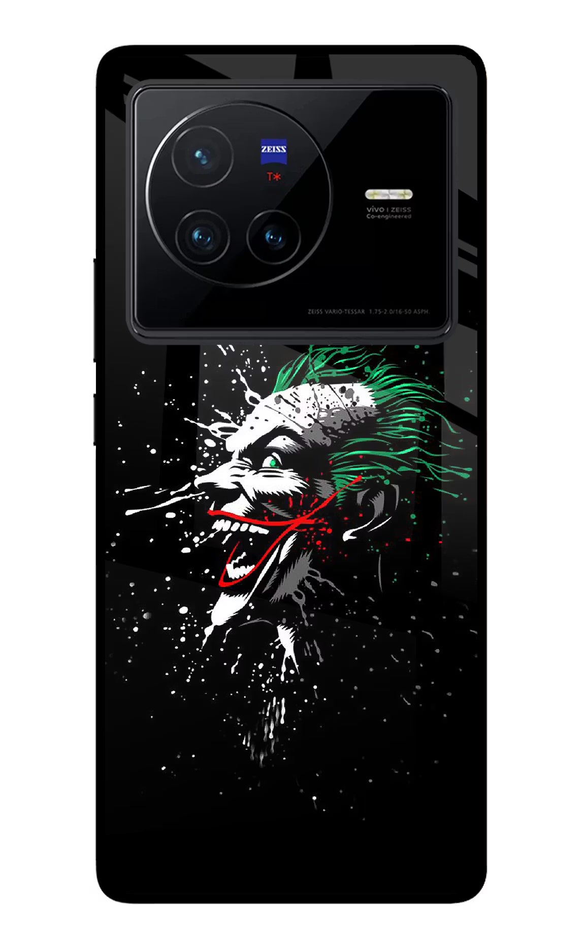 Joker Vivo X80 Glass Case Back Cover by Casekaro